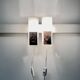 Pair of Scandinavian design wall lights from the 1950s.