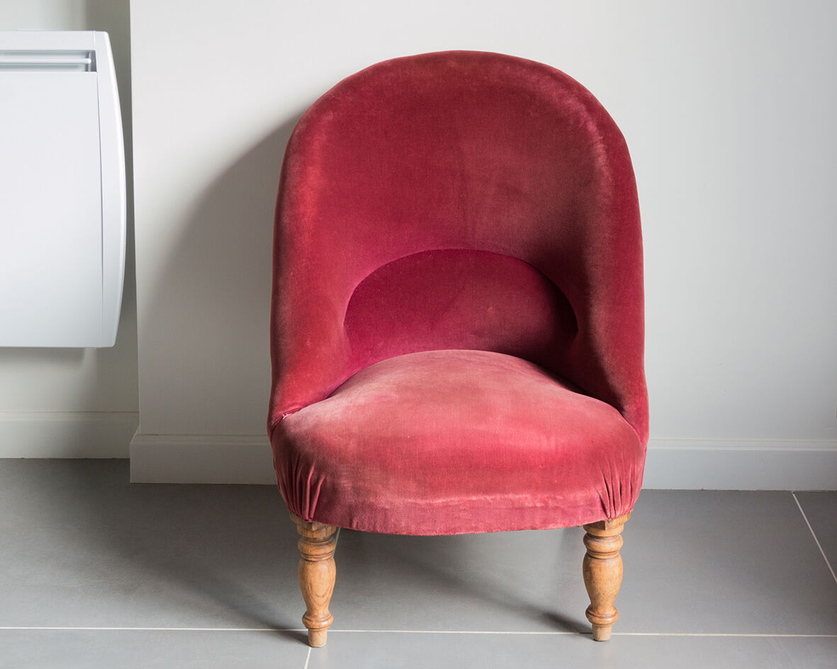 Toad silk velvet armchair