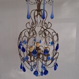 Vintage italian cage chandelier c1940