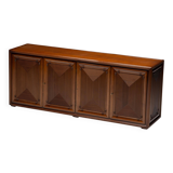 Architectural modernist sideboard, France, mid-20th century
