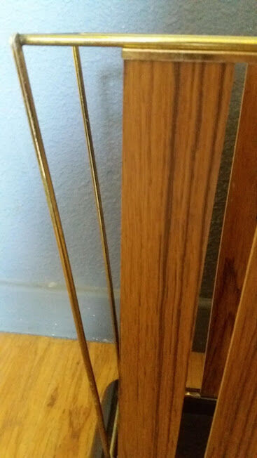 Brass and formica umbrella holder