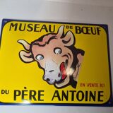Enamelled ox muzzle plate of Father Antoine