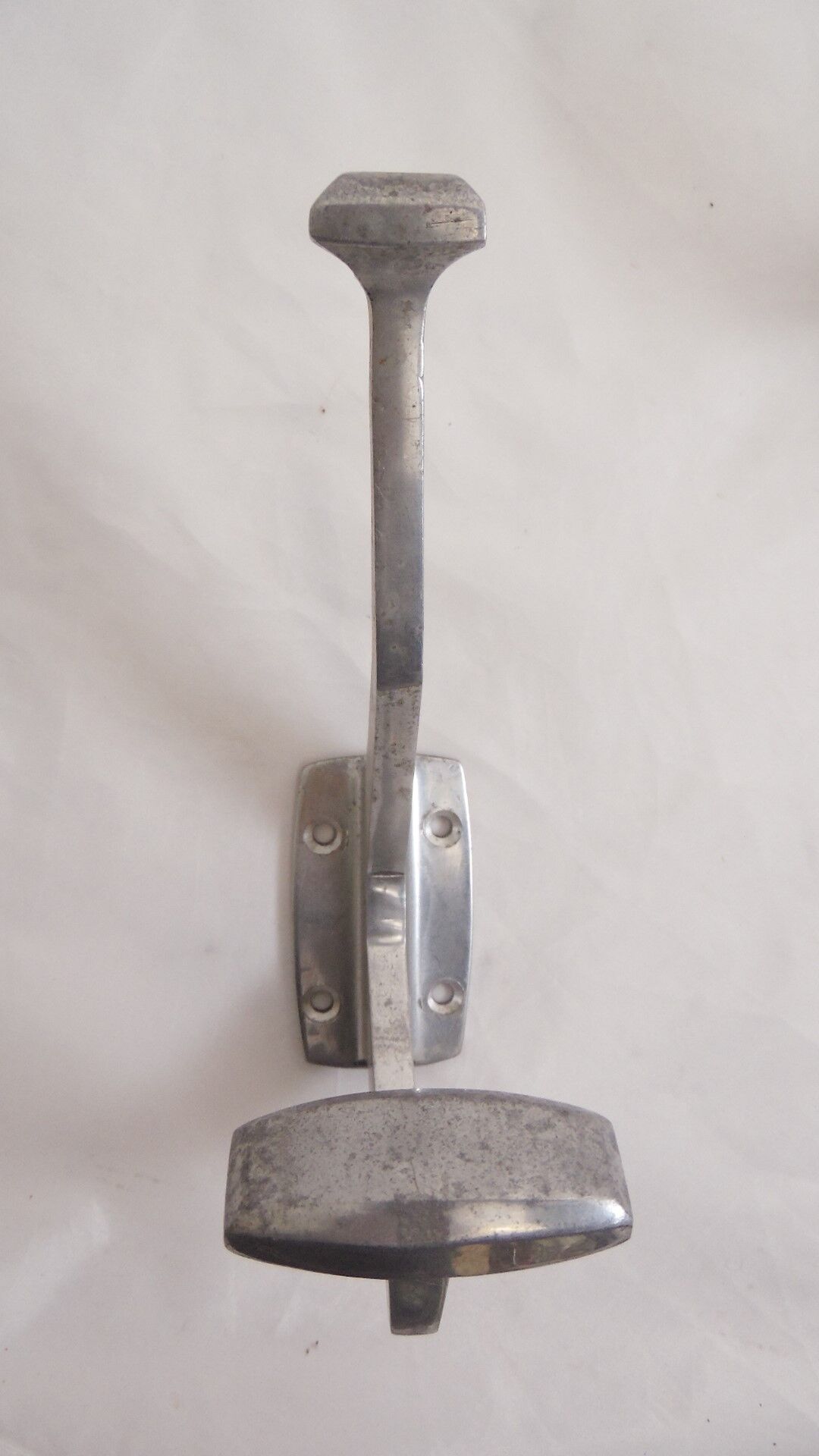 3 hooks vintage aluminum