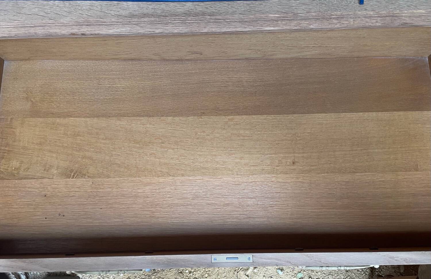 Large stripped oak chest of drawers