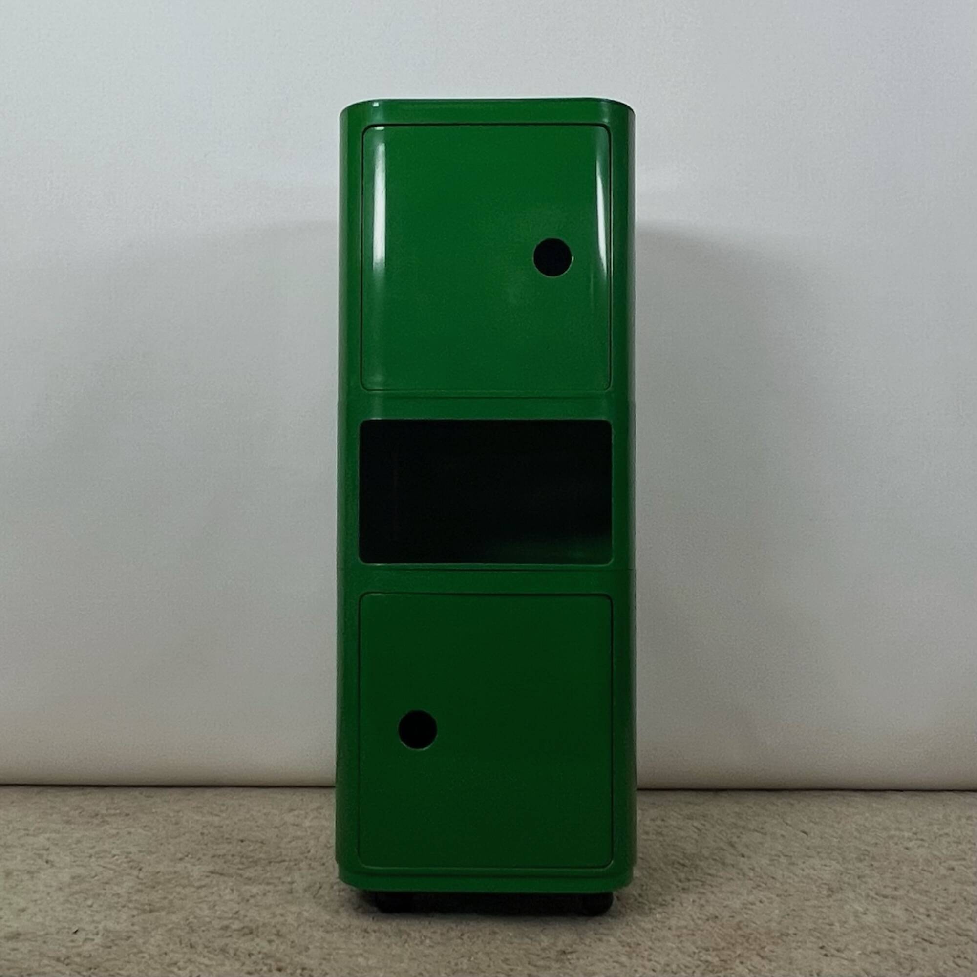 Cabinet Column in Green 'Componibili' by Anna Castelli Ferrieri for Kartell, 1960s
