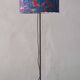 Danish adjustable teak floor lamp with tripod brass foot, 1960s