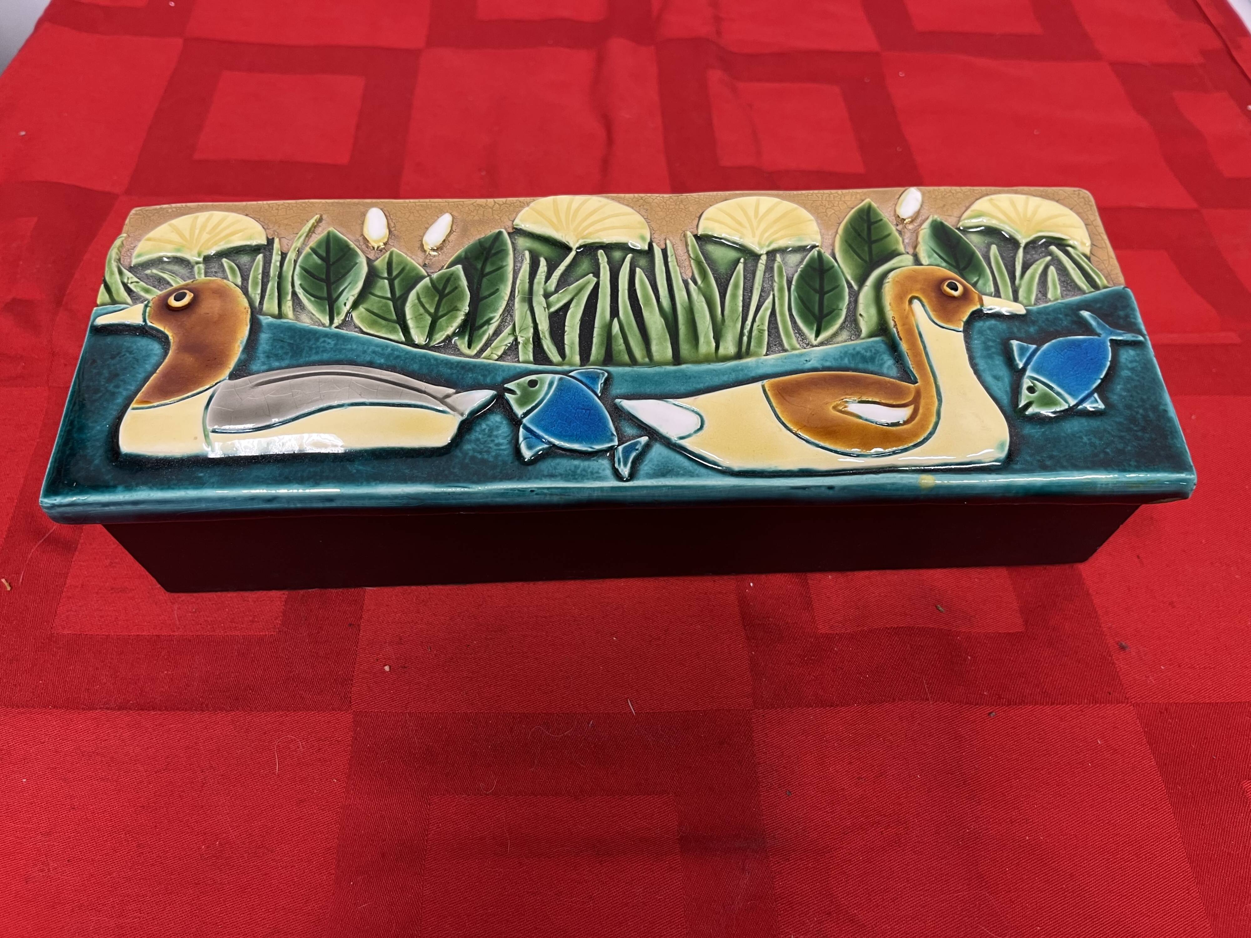 Ceramic duck box Mithe Espelt