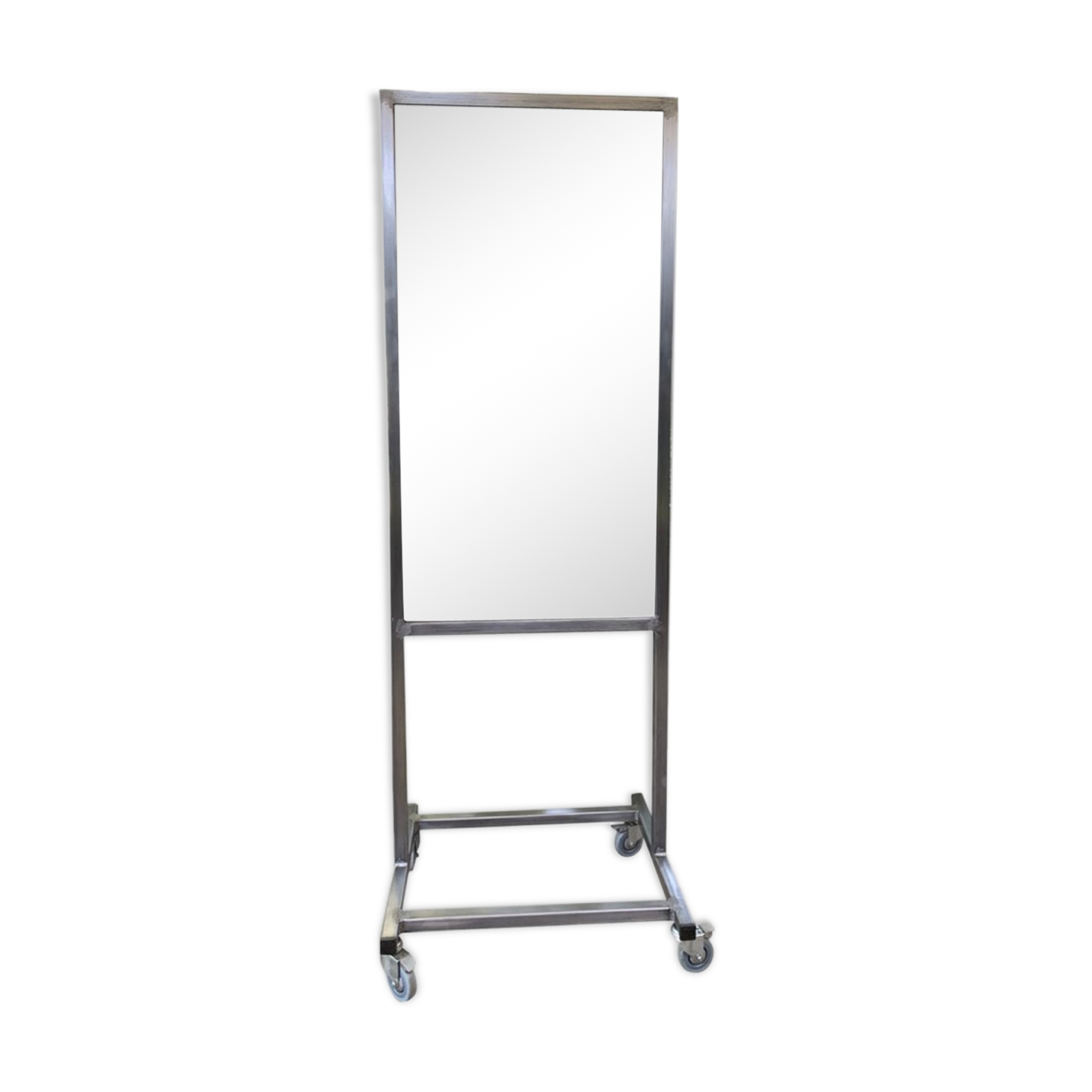 Double-sided workshop mirror on wheels 104x53 cm