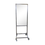 Double-sided workshop mirror on wheels 104x53 cm