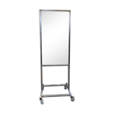 Double-sided workshop mirror on wheels 104x53 cm