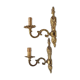 Pair of brass sconces 1 branch 29 cm