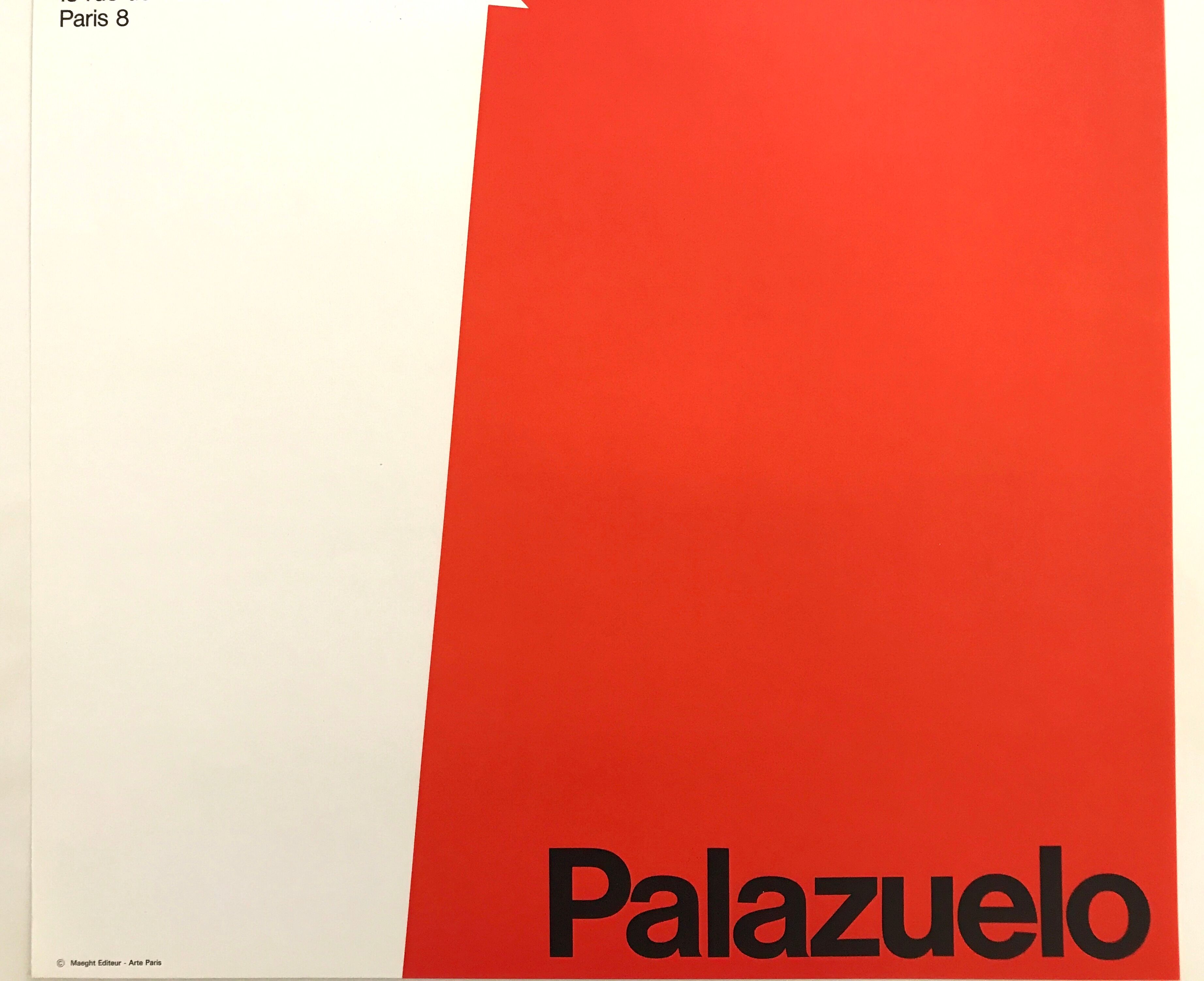 Original exhibition poster by Pablo PALAZUELO, Galerie Maeght, 1970