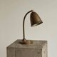Art Deco table lamp in patinated brass from the 1930s.