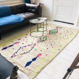 Vintage Berber carpet with full color 250x140cm