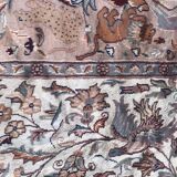 Pakistani carpet wool and silk handmade 190x295 cm