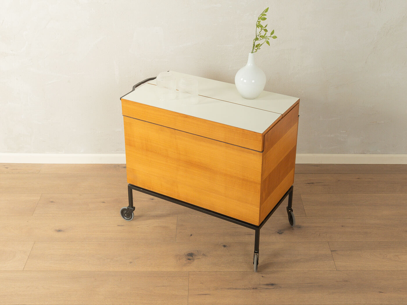 Bar cart from the 1960s