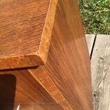 Compact desk wood veneer 50s