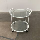 Postmodern Glass Side Table or Dessert Table