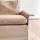 Canapé design 620 en suédine beige par Dieter Rams pour Vitsœ – Mid-Century