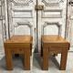 Paire de chevets en orme massif maison regain