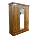 19th-century Victorian wardrobe in light mahogany - dismountable