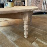 Table basse bois massif brut