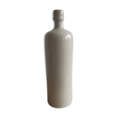 Bouteille en grès blanche