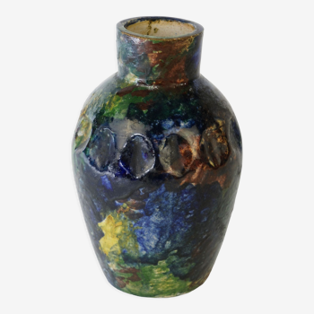Max Claudet (1840-1893) art nouveau ceramics sandstone vase