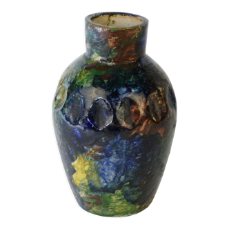 Max Claudet (1840-1893) art nouveau ceramics sandstone vase