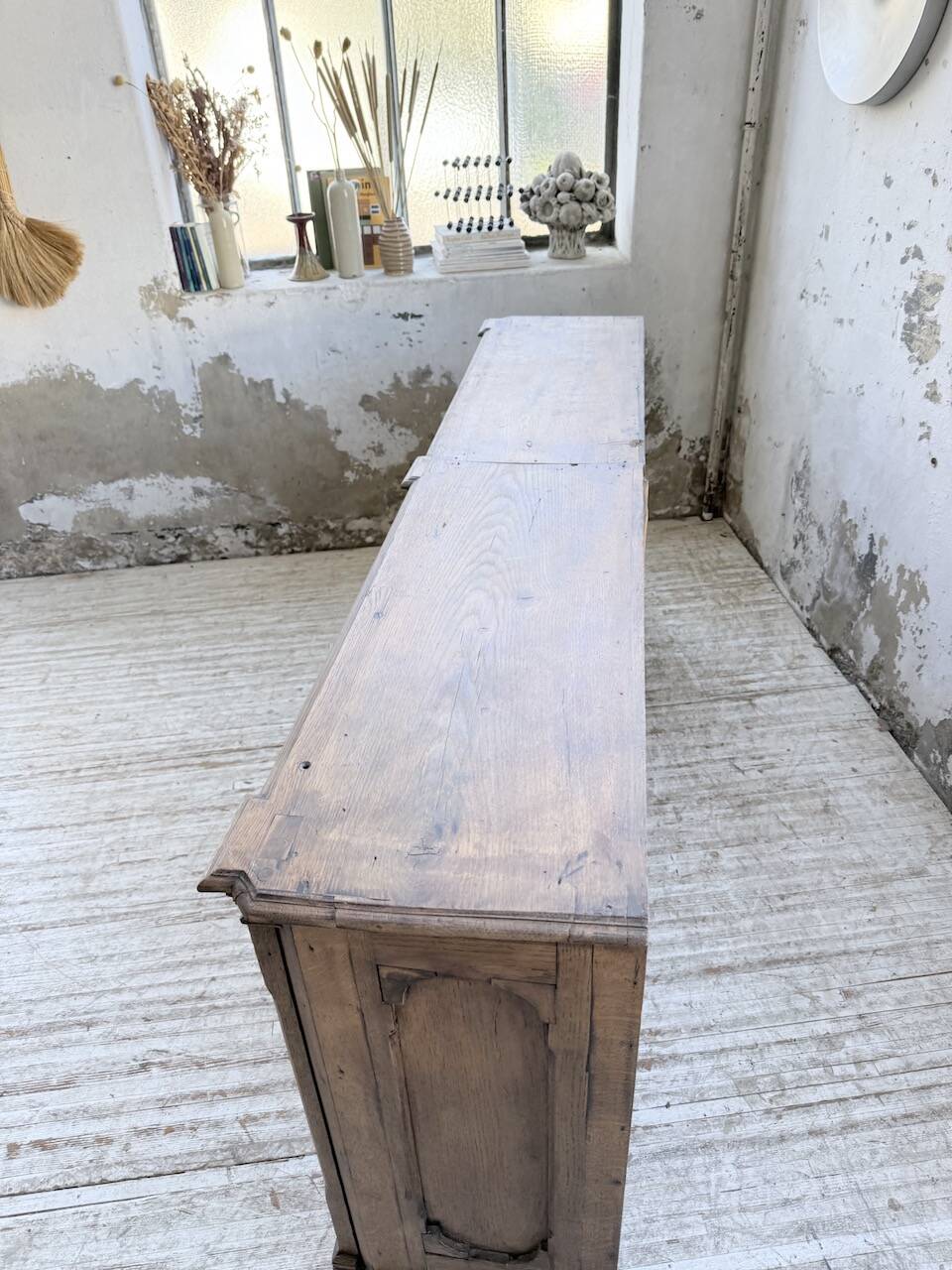 Enfilade display cabinet, solid oak, 1920.