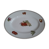 Oval flat dish
