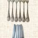 Antique silver plated mismatched cutlery - Forks and knives