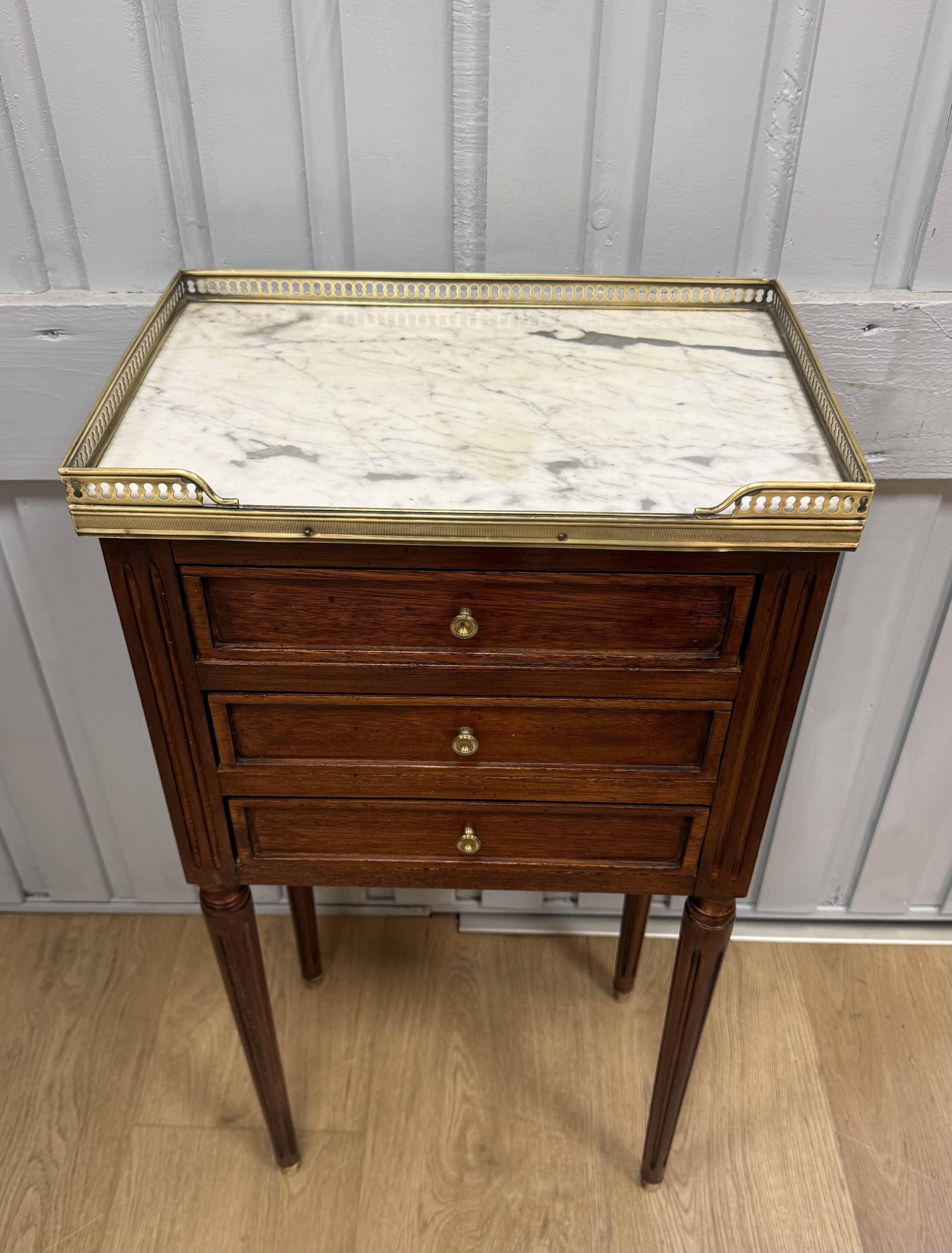 Louis XVI style chiffonnier table