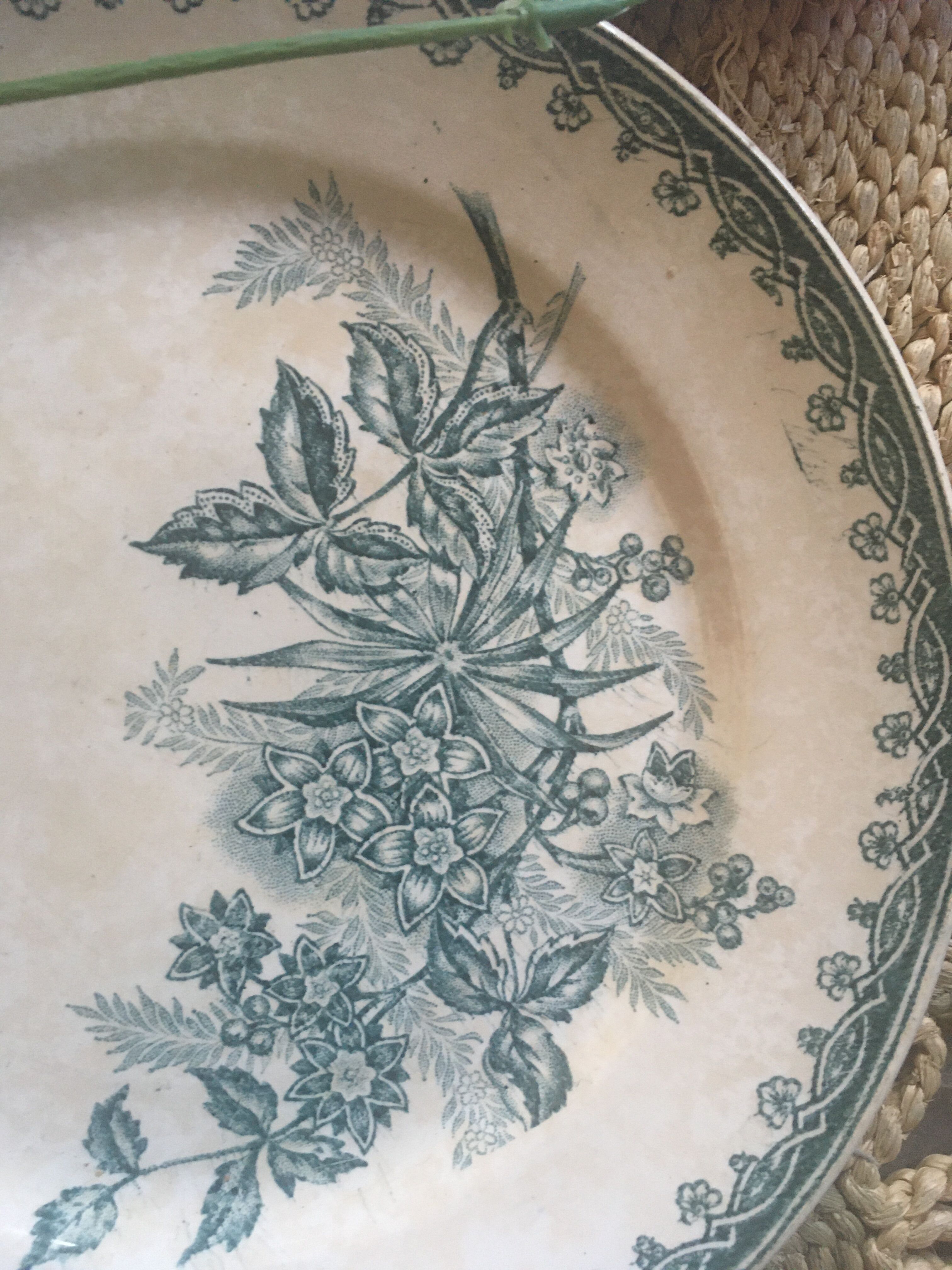 6 plates iron earth St Amand Margot.