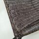 Black rattan chaise longue deckchair armchair