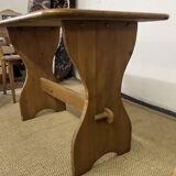 Ensemble table et 4 chaises en bois vintage
