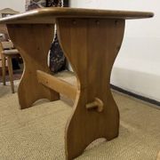 Vintage wooden table and 4 chairs set