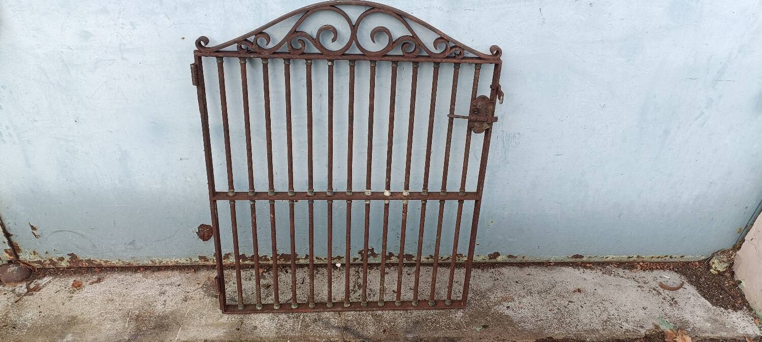 Wrought iron door grille