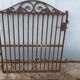 Wrought iron door grille
