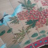 Éventail mural oriental chinois grand format