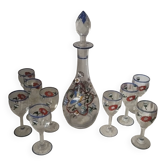 Service à liqueur verre carafe cristallerie Sevres