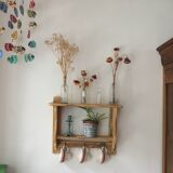wall-mounted bakery shelf