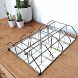 Glass and brass showcase