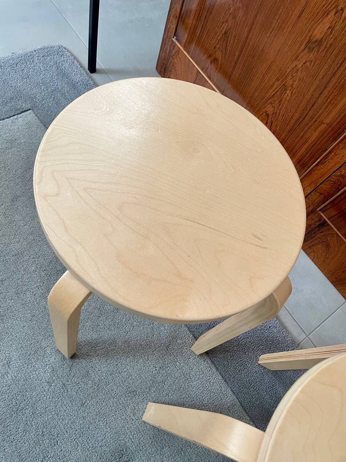 Pair of IKEA Frosta stools in perfect condition