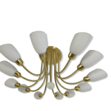 Vintage Hillebrand brass chandelier