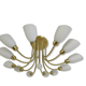 Vintage Hillebrand brass chandelier