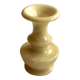 Cream-colored alabaster vase