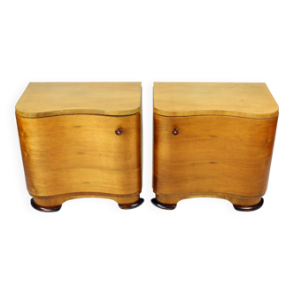 Tables de Chevet Art Déco Par Jindřich Halabala pour Up Závody, 1930