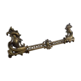 Bronze fireplace bar