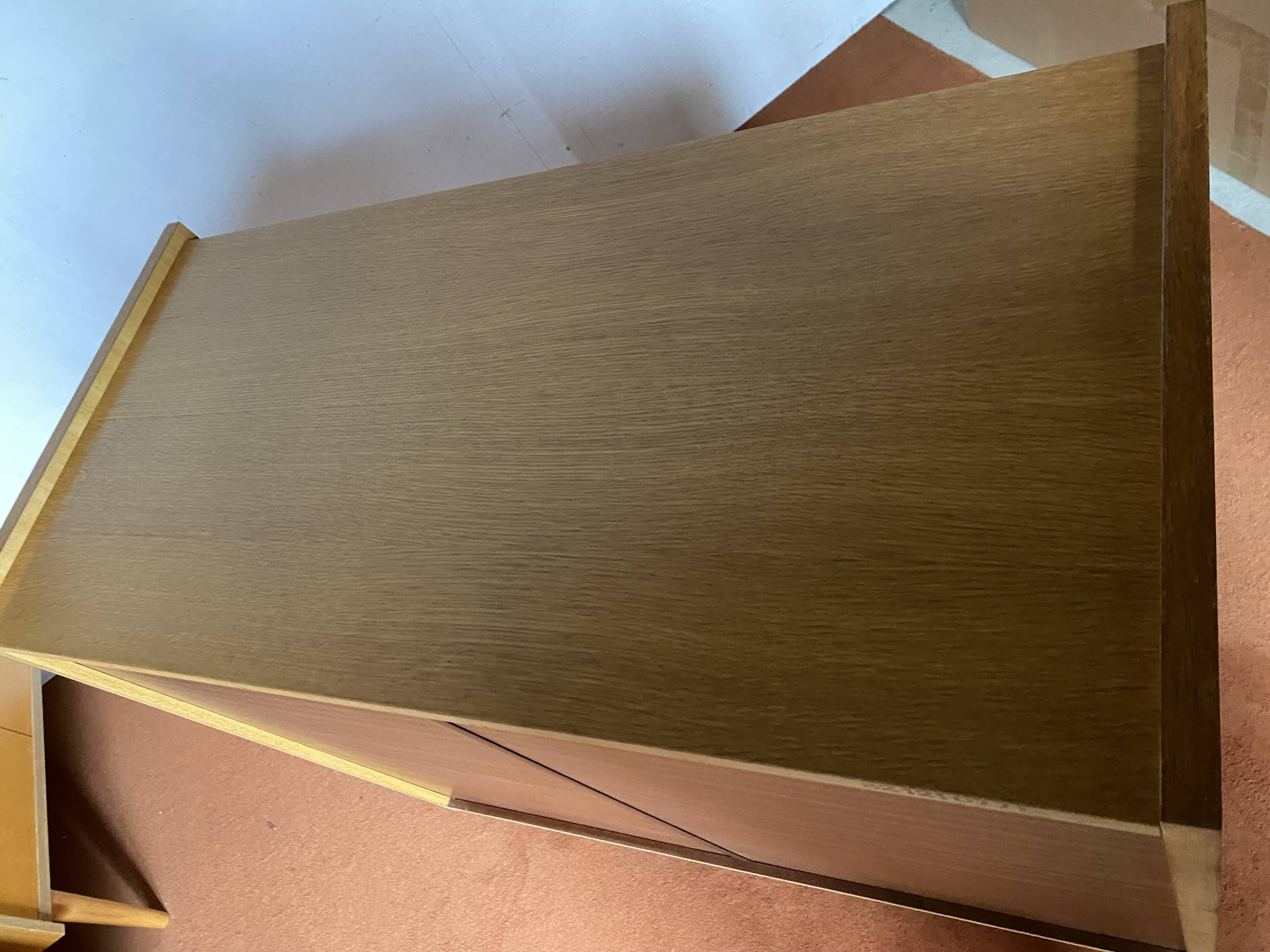 Vintage light oak chest of drawers